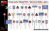 MiniArt Italian Traffic Signs 1930-40’S – 1:35 dioráma-kiegészítő