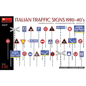   MiniArt Italian Traffic Signs 1930-40’S – 1:35 dioráma-kiegészítő