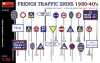 MiniArt French Traffic Signs 1930-40’s – 1:35 dioráma-kiegészítő