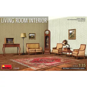 MiniArt Living Room Interior – 1:35 dioráma-kiegészítő