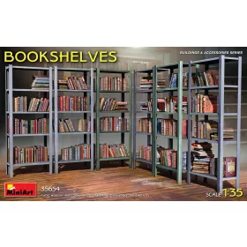 MiniArt Bookshelves – 1:35 dioráma-kiegészítő