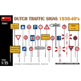   MiniArt Dutch Traffic Signs 1930-40’s – 1:35 dioráma-kiegészítő