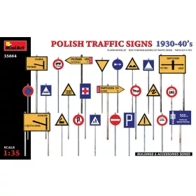   MiniArt Polish Traffic Signs 1930-40’s – 1:35 dioráma-kiegészítő