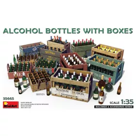   MiniArt Alcohol Bottles w/Boxes – 1:35 dioráma-kiegészítő