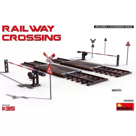 MiniArt Railway Crossing – 1:35 dioráma-kiegészítő