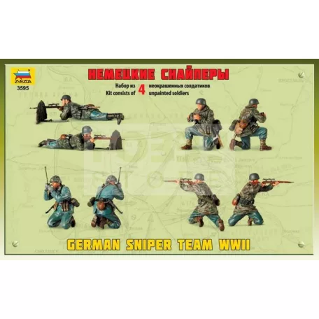 Zvezda German sniper team makett 1:35 (3595Z)