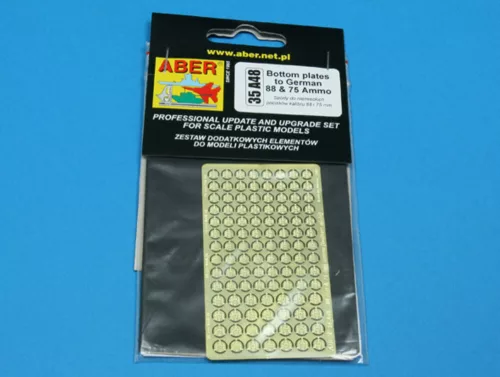 Aber Models Bottom plates to German 88 & 75 mm Ammo - német 88 és 75 mm-es lőszer – fenéklemez-készlet