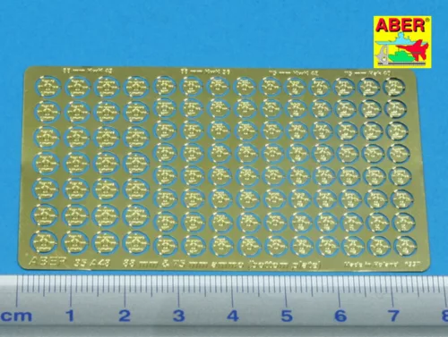 Aber Models Bottom plates to German 88 & 75 mm Ammo - német 88 és 75 mm-es lőszer – fenéklemez-készlet