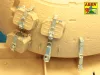 Aber Models Mounts for additional ammunition boxes used on Soviet tanka like: T-54; T-55 or T-62 - T-54 / T-55 / T-62 – kiegészítő lőszerládák tartói