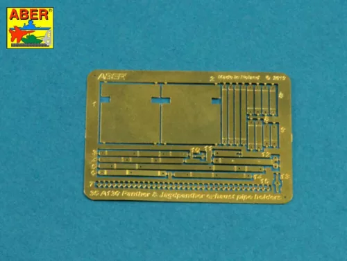 Aber Models Exhaust holders for Panther D; A & G early, Jagdpanther G1 & G2 early - kipufogórögzítők