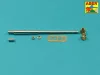 Aber Models Pak 40/3 barrel with muzzle brake Marder III M - Pak 40/3 lövegcső – csőszájfék