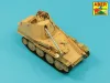 Aber Models Pak 40/3 barrel with muzzle brake Marder III M - Pak 40/3 lövegcső – csőszájfék