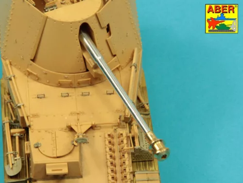Aber Models Pak 40/3 barrel with muzzle brake Marder III M - Pak 40/3 lövegcső – csőszájfék