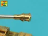 Aber Models Pak 40/3 barrel with muzzle brake Marder III M - Pak 40/3 lövegcső – csőszájfék