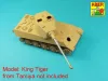 Aber Models German 88mm KwK 43/3 L/71 Tiger B Serien-Turm,Late Barrel - német 88 mm-es KwK 43/3 L/71 lövegcső – késői Tiger II sorozatgyártású toronyhoz
