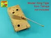 Aber Models German 88mm KwK 43/3 L/71 Tiger B Serien-Turm,Late Barrel - német 88 mm-es KwK 43/3 L/71 lövegcső – késői Tiger II sorozatgyártású toronyhoz