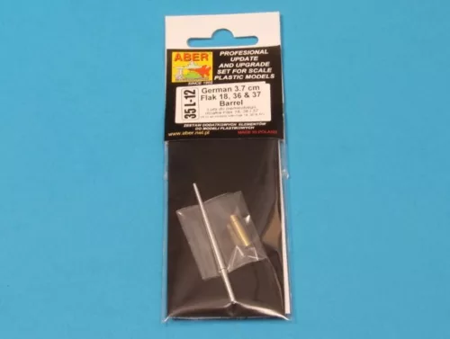 Aber Models German 3,7cm Flak 37 Barrel - német 3,7 cm-es Flak 37 lövegcső