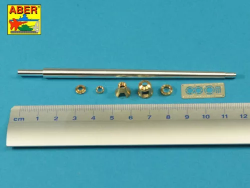 Aber Models German 88mm Kwk 43/2 L/71 Tiger B Porsche-Turm Early Barrel - német 88 mm-es Kwk 43/2 L/71 Tiger B Porsche-Turm korai lövegcső
