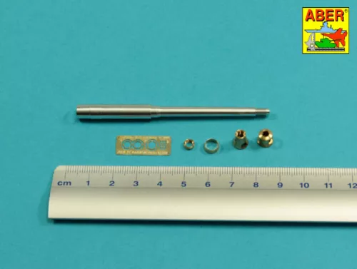 Aber Models German 88mm KwK36/L56 Tiger I late barrel - német 88 mm-es KwK36/L56 Tiger I késői lövegcső