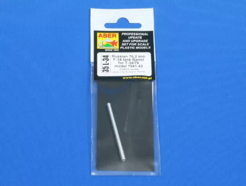 Aber Models Russian 76,2mm F-34tank Barrel ort-34/76model 1941-43 - orosz 76,2 mm-es F-34 harckocsi-lövegcső T-34/76 1941–43 változatokhoz