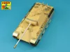 Aber Models 7,5cm gun barrel for Panther Ausf.G Late -Tamiya - Panther Ausf.G késői -Tamiya – 7,5 cm-es lövegcső