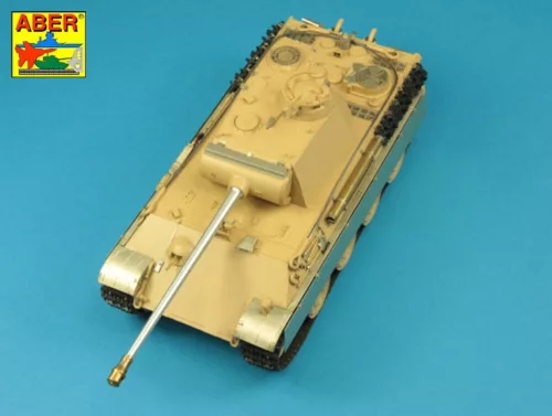 Aber Models 7,5cm gun barrel for Panther Ausf.G Late -Tamiya - Panther Ausf.G késői -Tamiya – 7,5 cm-es lövegcső