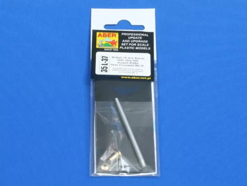 Aber Models Britsh 75mm Barr with very late muzzle brake Cromwell MkIV - brit 75 mm-es lövegcső nagyon késői csőszájfékkel