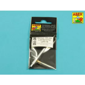  Aber Models German105mm L/28 Barrel for LeFH 18 - német 105 mm-es L/28 lövegcső – leFH 18 tarackhoz