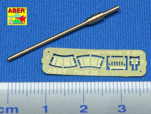 Aber Models German 2 cm tank gun barrel L/56 for KwK 38 - német 2 cm-es L/56 harckocsi-lövegcső – KwK 38-hoz
