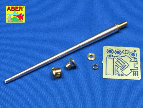 Aber Models German 75mm barrel for PaK 40 - middle model - PaK 40 - középső változat – német 75 mm-es lövegcső