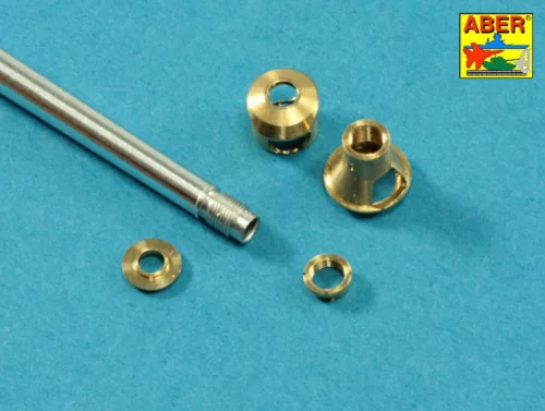 Aber Models German 75mm barrel for PaK 40 - middle model - PaK 40 - középső változat – német 75 mm-es lövegcső