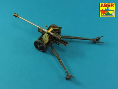 Aber Models German 75mm barrel for PaK 40 - middle model - PaK 40 - középső változat – német 75 mm-es lövegcső