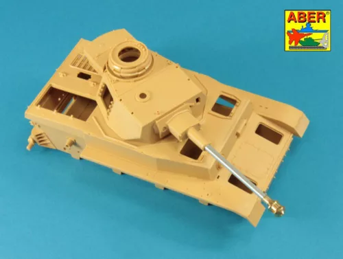 Aber Models német 75 mm-es KwK 40 L/48 lövegcső korai csőszájfékkel – késői Pz.Kpfw. IV Ausf. G és Ausf. H változatokhoz