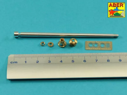 Aber Models német 75 mm-es KwK 40 L/48 lövegcső késői csőszájfékkel – késői és végső Ausf. J változatokhoz