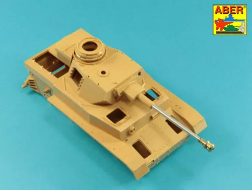 Aber Models német 75 mm-es KwK 40 L/48 lövegcső késői csőszájfékkel – késői és végső Ausf. J változatokhoz