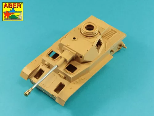 Aber Models német 75 mm-es KwK 40 L/48 lövegcső késői csőszájfékkel – késői és végső Ausf. J változatokhoz