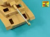 Aber Models német 75 mm-es KwK 40 L/48 lövegcső késői csőszájfékkel – késői és végső Ausf. J változatokhoz