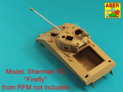 Aber Models Tank Gun Barrel for British Sherma VC “Firefly” - brit Sherman VC Firefly – harckocsi-lövegcső