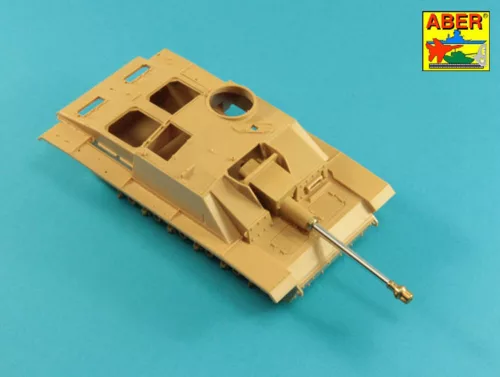 Aber Models német 7,5 cm-es StuK 40 L/48 lövegcső korai csőszájfékkel – StuG III Ausf. F/8 és korai Ausf. G változatokhoz