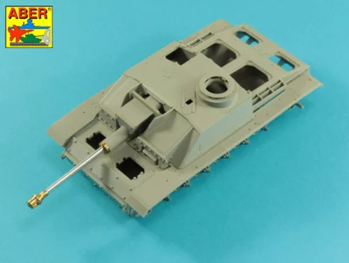 Aber Models német 7,5 cm-es StuK 40 L/48 lövegcső korai csőszájfékkel – StuG III Ausf. F/8 és korai Ausf. G változatokhoz