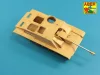 Aber Models Stug.III, Ausf G középső – német StuK.40 L/48 7,5 cm-es középső lövegcső – csőszájfékkel