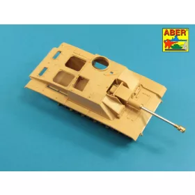   Aber Models Stug.III, Ausf G középső – német StuK.40 L/48 7,5 cm-es középső lövegcső – csőszájfékkel