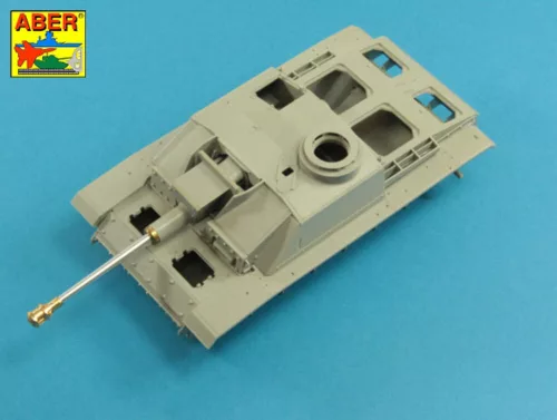 Aber Models Stug.III, Ausf G középső – német StuK.40 L/48 7,5 cm-es középső lövegcső – csőszájfékkel