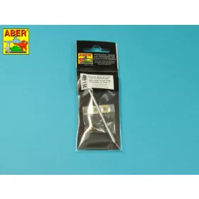   Aber Models Germ.75mm barrel for KwK40L/43 with early model muzzle brake for Pz.Kpfw.VI, Ausf.G - német 75 mm-es KwK 40 L/43 lövegcső korai csőszájfékkel – Pz.Kpfw. IV Ausf. G-hez