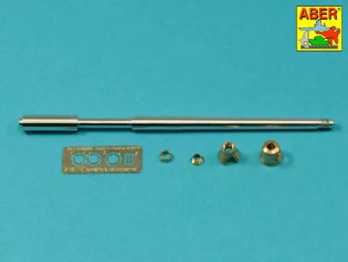Aber Models Germ.75mm barrel for KwK40L/43 with early model muzzle brake for Pz.Kpfw.VI, Ausf.G - német 75 mm-es KwK 40 L/43 lövegcső korai csőszájfékkel – Pz.Kpfw. IV Ausf. G-hez