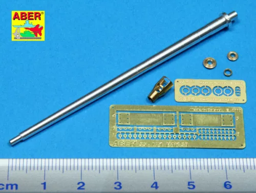 Aber Models Germ.5cm barrel for Pak 38 - német 5 cm-es lövegcső