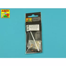   Aber Models Germ.75mm barrel single baffle muzzle for Pz VI F2 - német 75 mm-es, egykamrás csőszájfékkel szerelt lövegcső