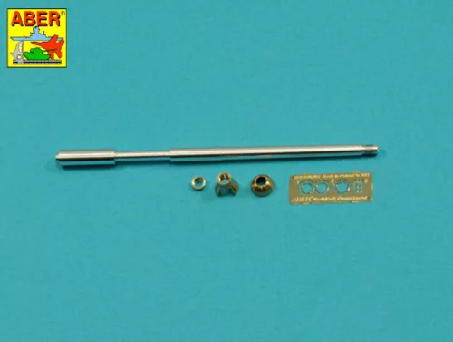 Aber Models Germ.75mm barrel single baffle muzzle for Pz VI F2 - német 75 mm-es, egykamrás csőszájfékkel szerelt lövegcső