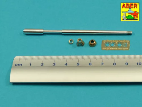 Aber Models Germ.75mm barrel single baffle muzzle for Pz VI F2 - német 75 mm-es, egykamrás csőszájfékkel szerelt lövegcső