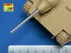 Aber Models German 75mm barrel for Hetzer - német 75 mm-es lövegcső